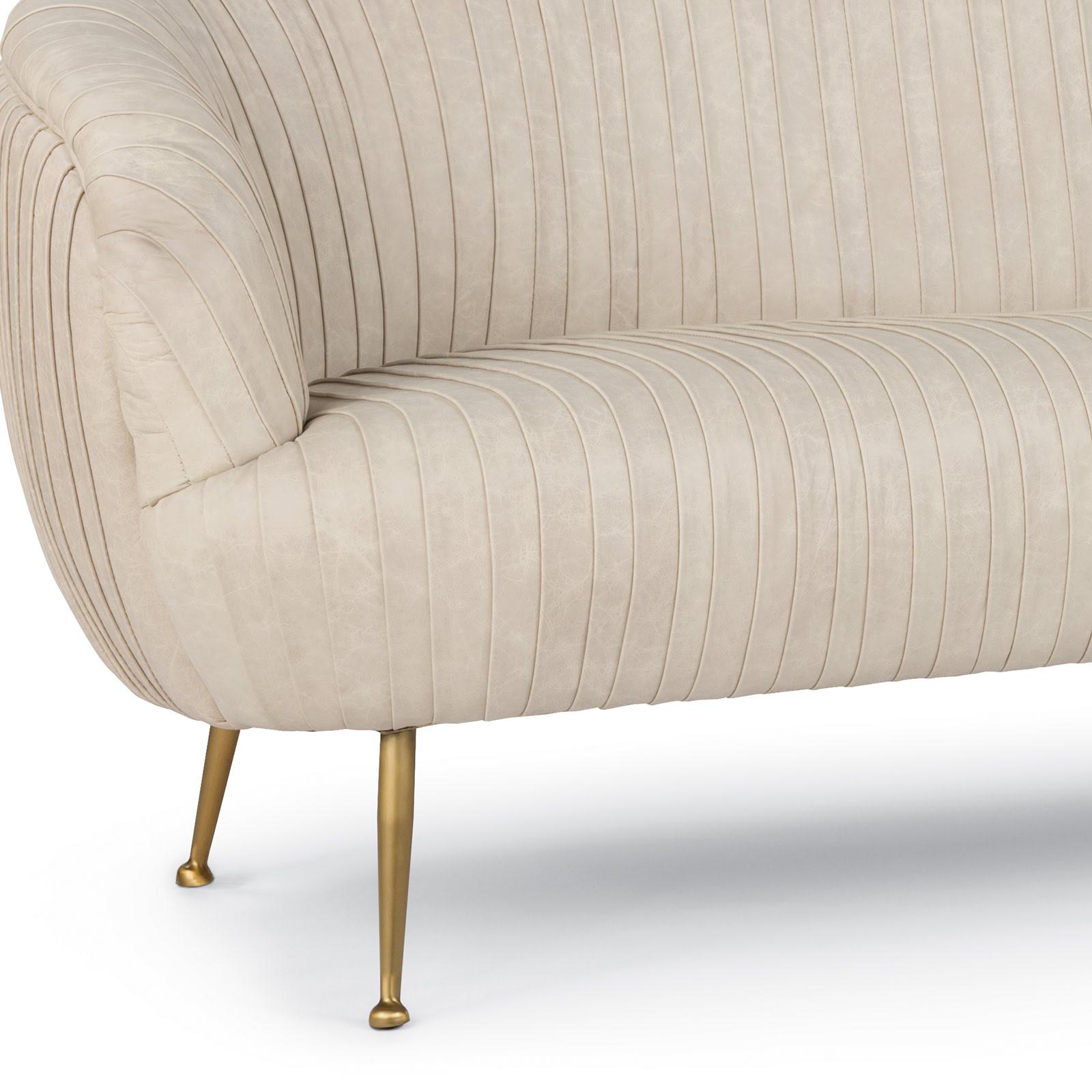Beretta Leather Sofa (Cappuccino) | Regina Andrew Detroit